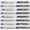 Glänzendes Schwarzes Heckklappen-Buchstabenabzeichen Für BMW M135i M240i M340i M340d M440i M550i M530i M760Li ABS M Logo Emblem Aufkleber Decal