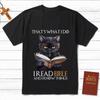 I Read Bible and I Know Things TShirt Mens and Womens Short Sleeve Cotton Tees Shirt Men Clothing Summer Blouse Oversize Tops