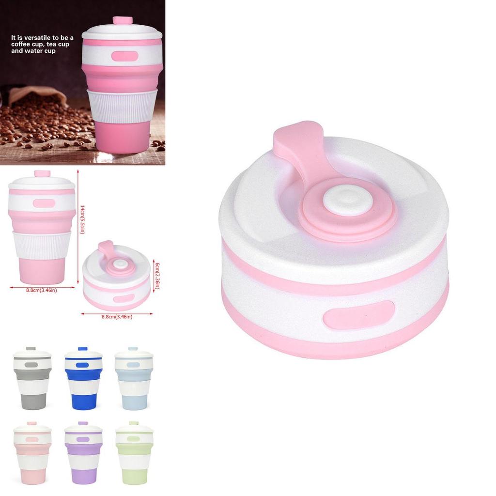 Stabiler 350ml Tragbarer Mini Silikon Faltbarer Kaffeebecher Für Outdoor-Abenteuer