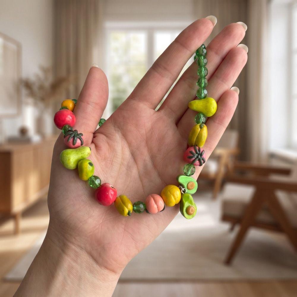 Colorful Beads Multi Layer Choker Stackable Bohemian Collarbone Chain Vacation