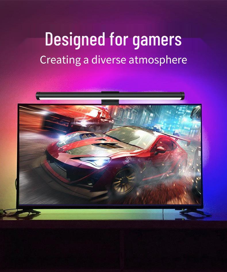 RGB Gaming Monitor Screen Light: Eye Protection & Desktop Ambiance