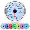 52mm Car Oil Temperature Gauge 40-140 Celsius Universal 2 Inch Meter 1/8 NPT Temperature Sensor 10mm 7 Color LED Backlight
