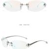 Frameless Star Sunglasses Y2k Ladies Vintage Trimmed Metal Sunglasses