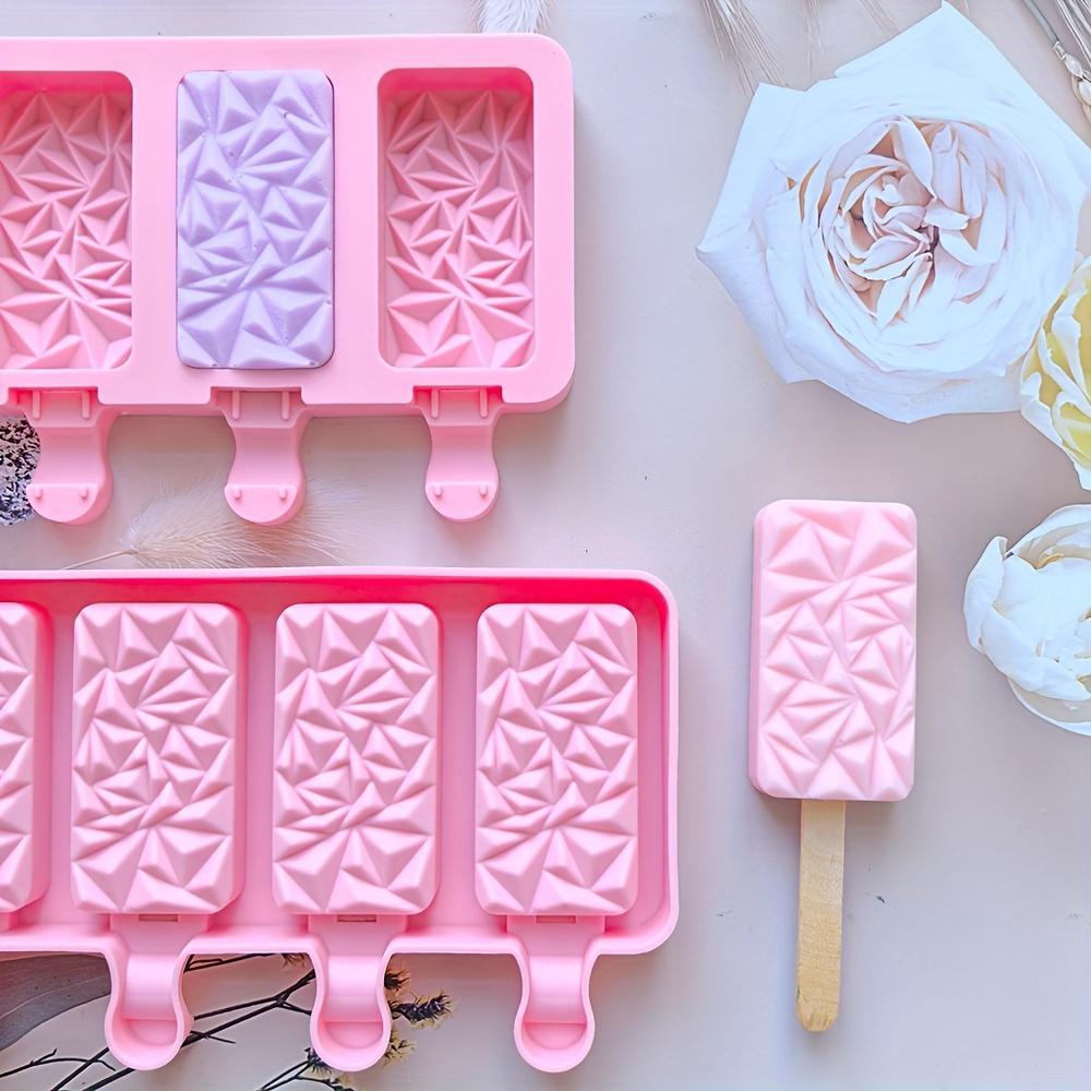 1 PZ Stampo Creativo Rettangolare per Ghiaccioli 4 Cavità Popolare Stampo in Silicone per Torte a Forma di Collina Stampo per Gelato Gelato per Utensili da Forno al Cioccolato