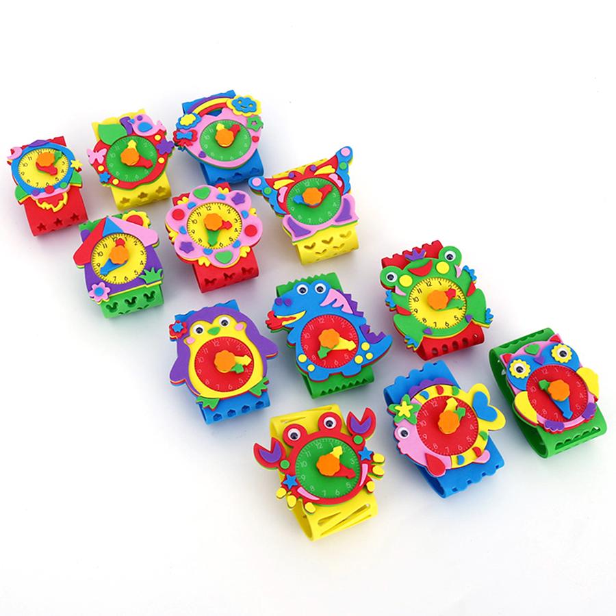 3/6pcs 20.5cm DIY Handmade Wrist Watch EVA Sponge Patch & Adhesive Backing Hand Flexibility Training Tool Office School Supplies