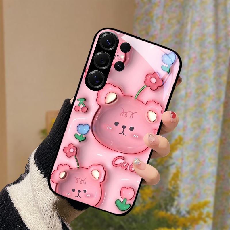 Glas Hülle Für Samsung S20 Ultra 5G Harte PC Gehärtetes Glas Handy Hülle Für Galaxy S21 / S22 / S23 / S24 / S30 Ultra Fundas Hüllen