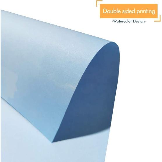 Stationary Paper and Envelopes Set 48 Pack of Watercolor Letter Writing Paper, Decorative Printer Stationery Sheets Set with Assorted Designs -
