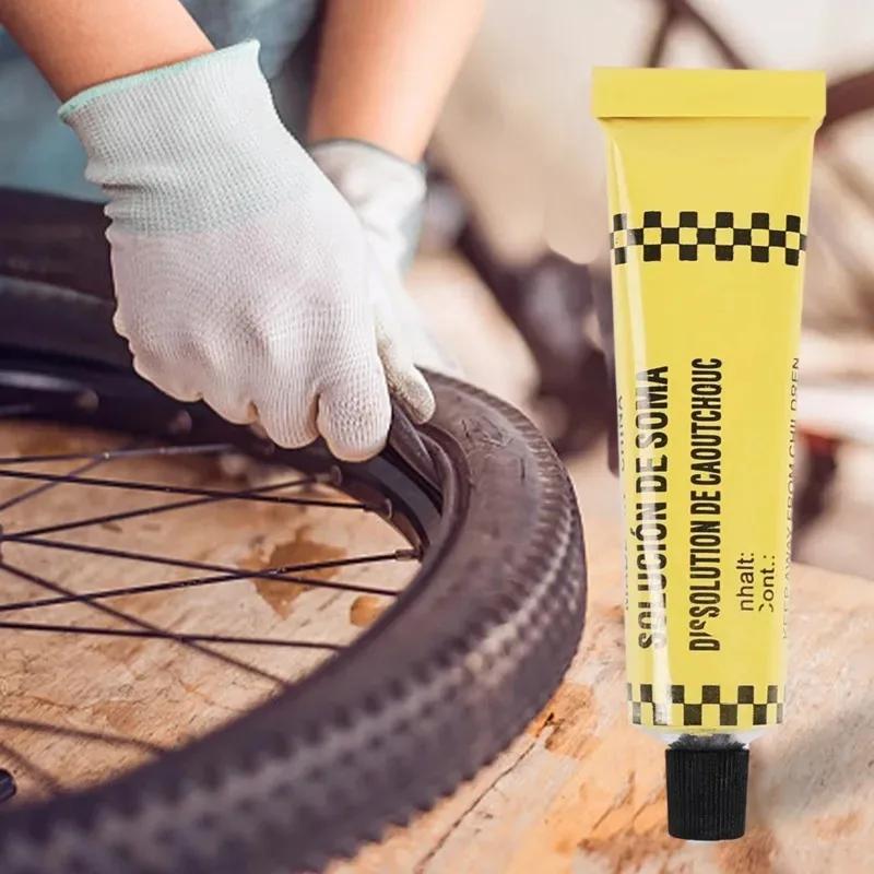 Powerful Automobile Tire Repairing Glue Inner Tube Puncture Kit Repair Cement Rubber Cold Patch Solution for Motorcycle Bicycle