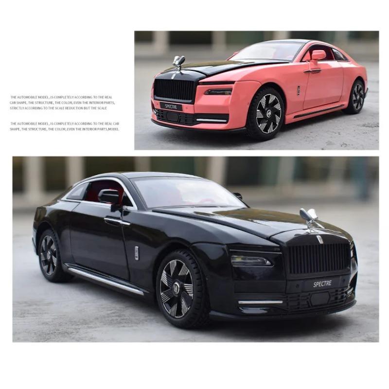 1/24 Rolls-Royce Spectre Legering Støpt Leketøysbil Modell Lyd og Lys Trekk tilbake Barnas Leketøy Samleobjekter Bursdagsgave