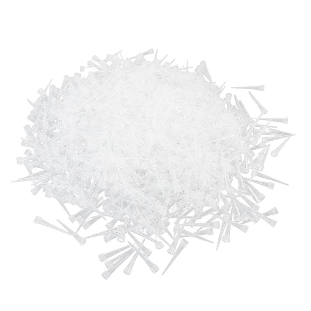 1000Pcs Pipette Tips 10ul Plastic Universal Pipette Tips for Laboratory Analysis Home Projects Plant Research