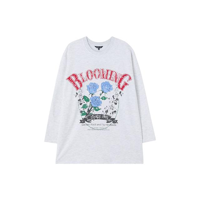 LAP Blooming Rose Boxy T-Shirt Ar1Ct263