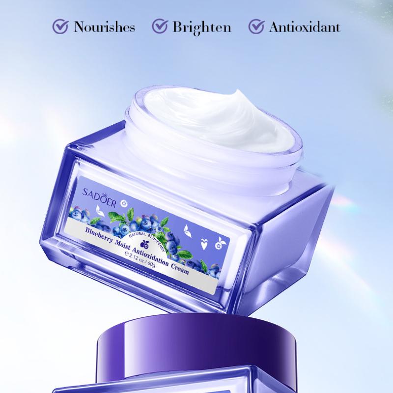 Blueberry Hyaluronic Acid Cream 60g SADOER Hydrating Moisturizing Antioxidant Cream