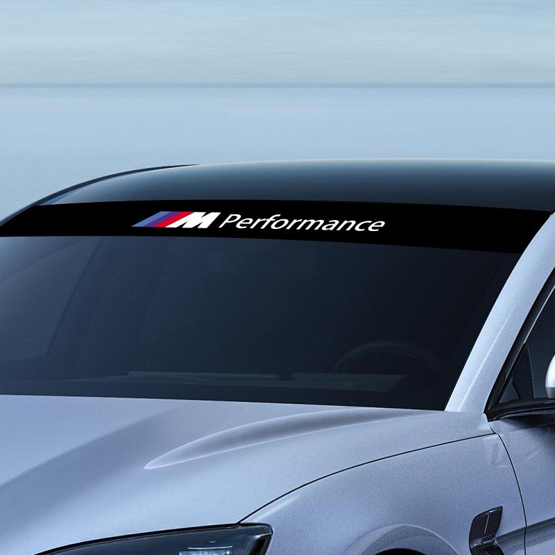 Car Front Windshield Stickers Front and Rear Decorative Emblem For BMW M E34 E36 E60 E90 E46 E39 E70 F10 F20 F30 X5 X6 X1 M3 M5 M6 E71 F01 F02 F87