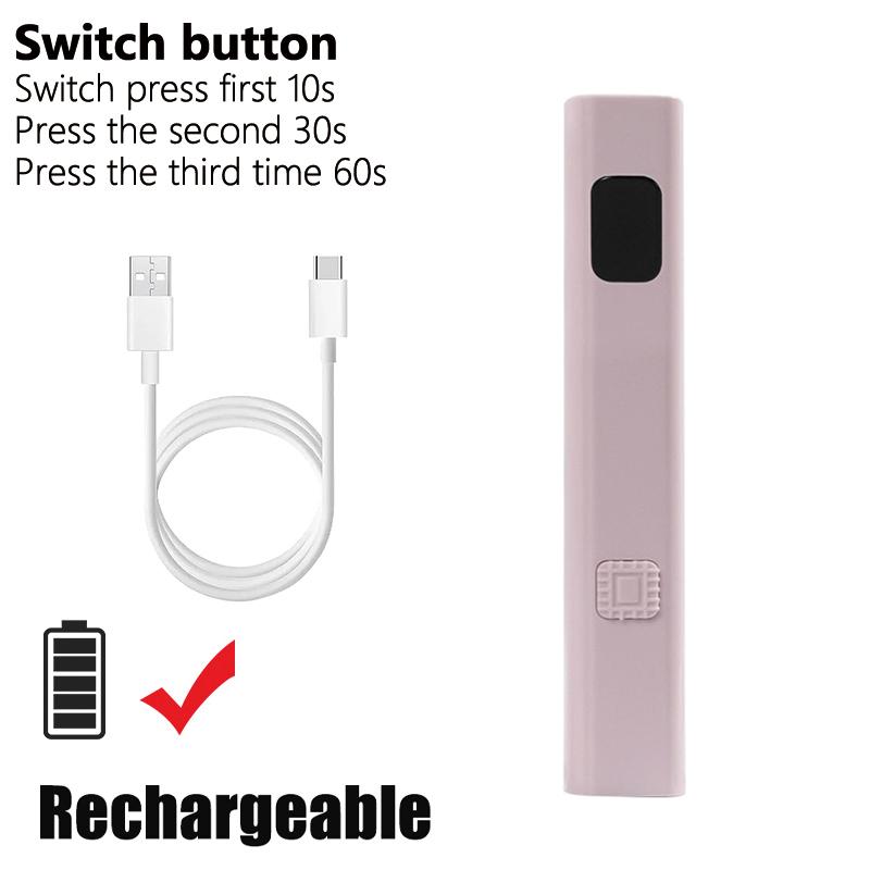 Mini Nail Lamp Handheld UV LED Nail Light For Curing All Gel Polish USB Rechargeable Quick Dry Manicure Machine Nails Art Tool