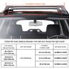 Universal Roof Rack Crossbar Max 48.4" Fits Grooved Side Rails without Gap