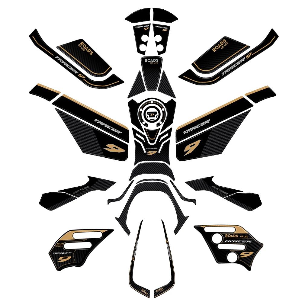 Motorcycle Accessories Tank Pad 3D Gel Epoxy Resin Stickers Kit For Tracer 9 Tracer 9GT 2021 2022 2023 2024
