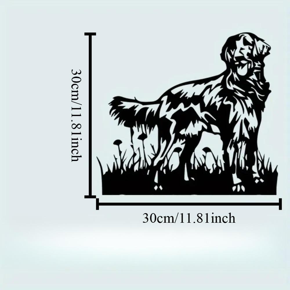 Flat-Coated Retriever Wandkunst Metaal Vintage IJzeren Beeld Tuin Huis Decoratie