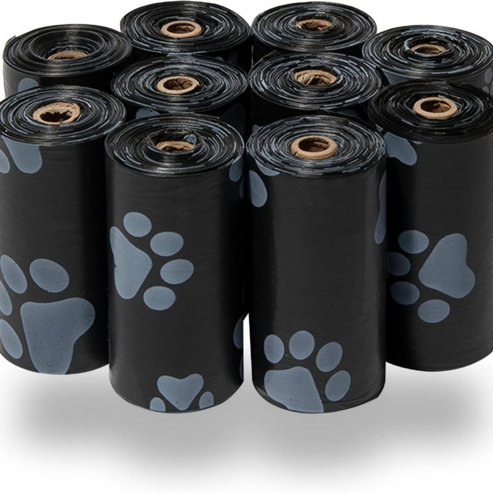 15 Rolls (225pcs) Dog Poop Bag Disposable Pet Garbage Bag Dog Garbage Bag Design Pet Poop Cleaning Bone Bag Dispenser Tool