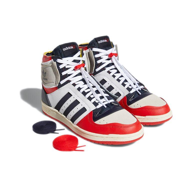 Adidas Top Ten DE White Legend Ink Red Unisex Sneakers Cloud-White S24116