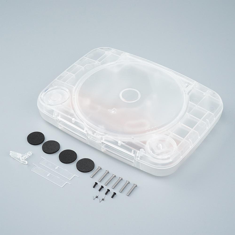 Bitfunx Ersatzschale Transparentes Spielkonsolengehäuse Gehäuseabdeckung für PlayStation PS One PSOne Alle Versionen
