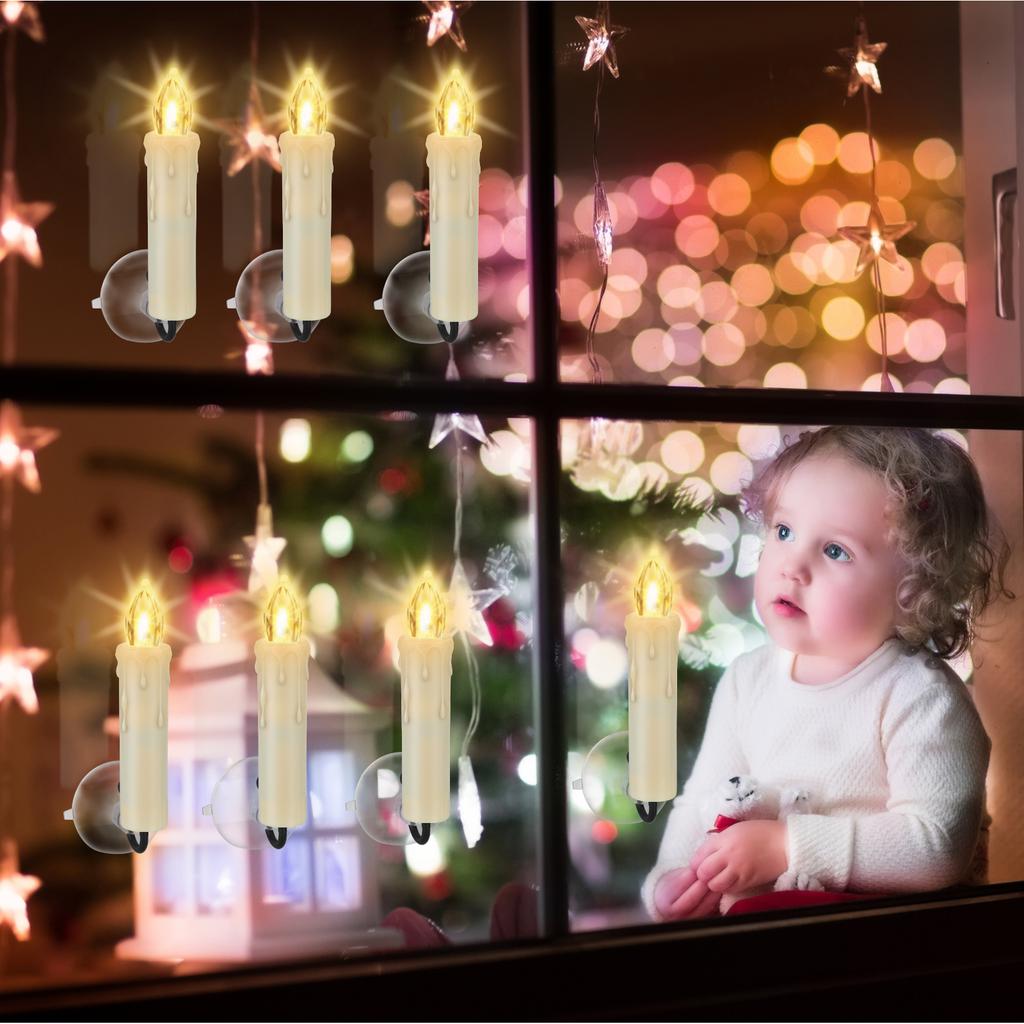 12pcs Remote Control LED Candles Wireless Christmas Candles LED Flickering Flame