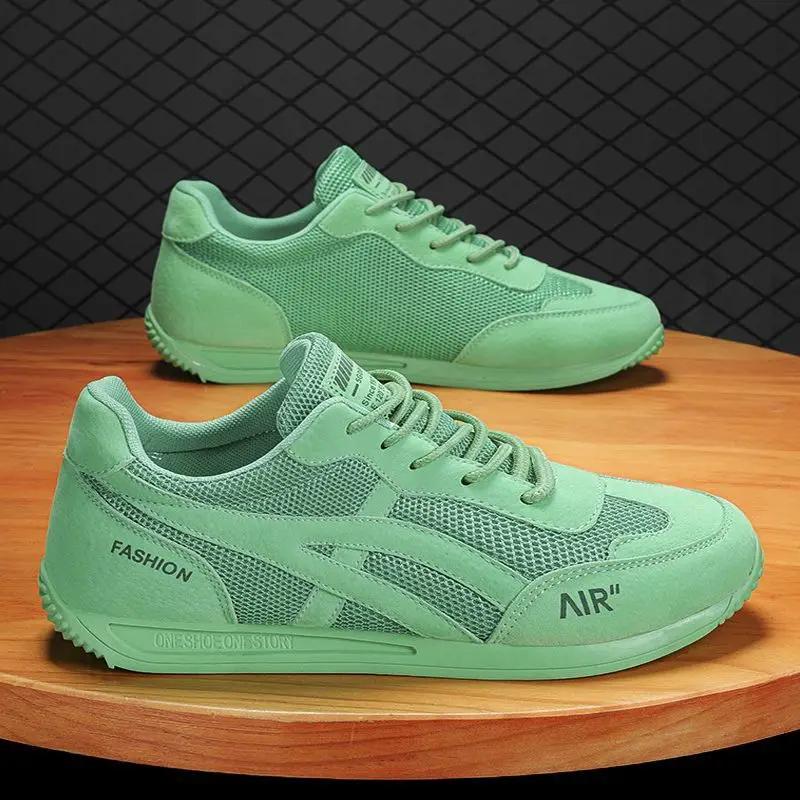 Men's shoes sports running board shoes net red one pedal beanbean soft bottom tide shoes driving  new spring