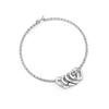 Lemegeton Customized Name Bracelet Love Heart Pendant Personalized bracelets Women Bangle Stainless Steel Jewelry Birthday Gifts
