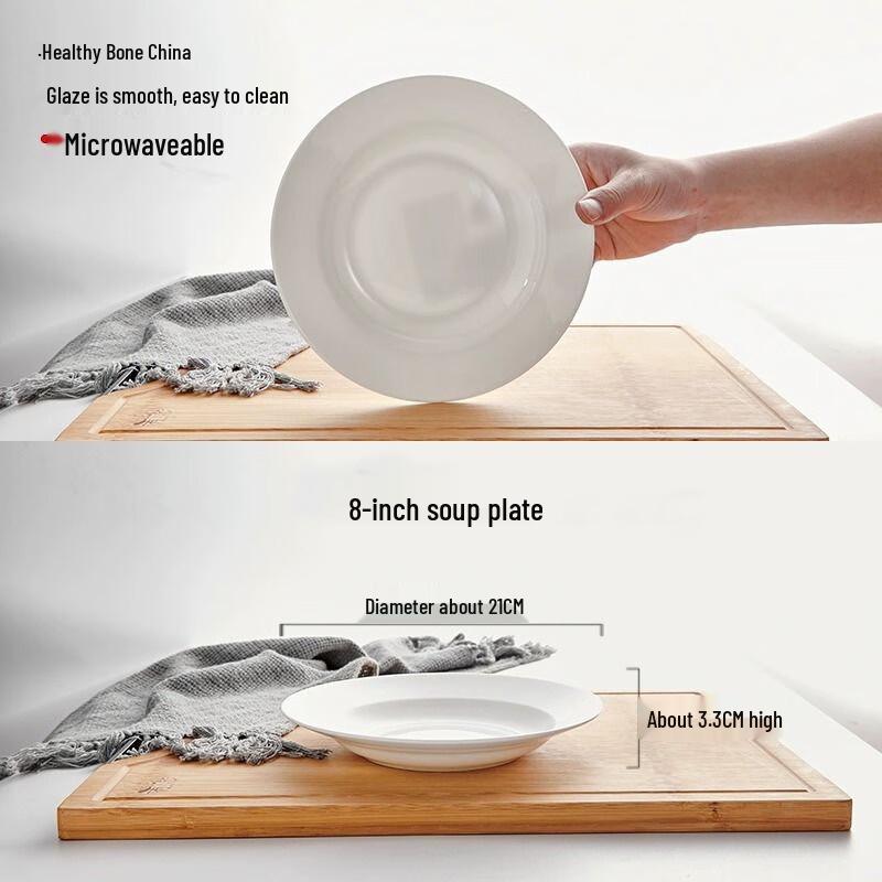 Lin Pan Bone China Soup Plates