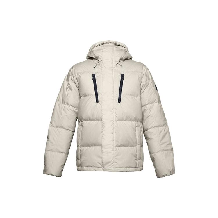 Under Armour Sportstyle Fleece Down Jacket  White  Men s 1355853-110 XXL