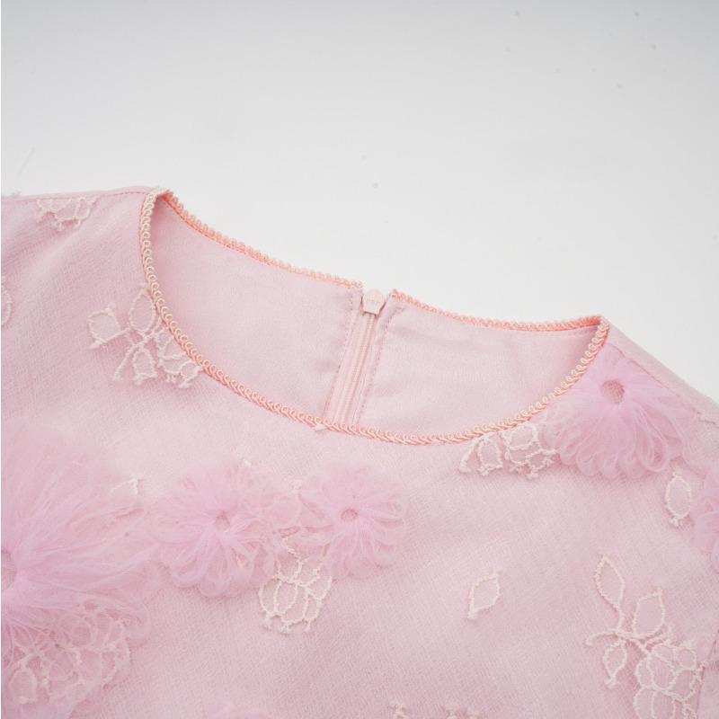 High Waist and Thin Long Dress Age-reducing Short-sleeved High-end Dress