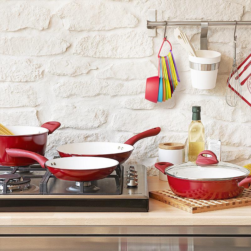 12-Piece Colored Plastic Measuring Cup & Spoon Set for Baking