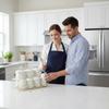 7 Pieces Kitchen Canister Set Decorative Ceramic Storage Jar Set Sealed Storage Canisters Easy To Clean Ceramic Canister