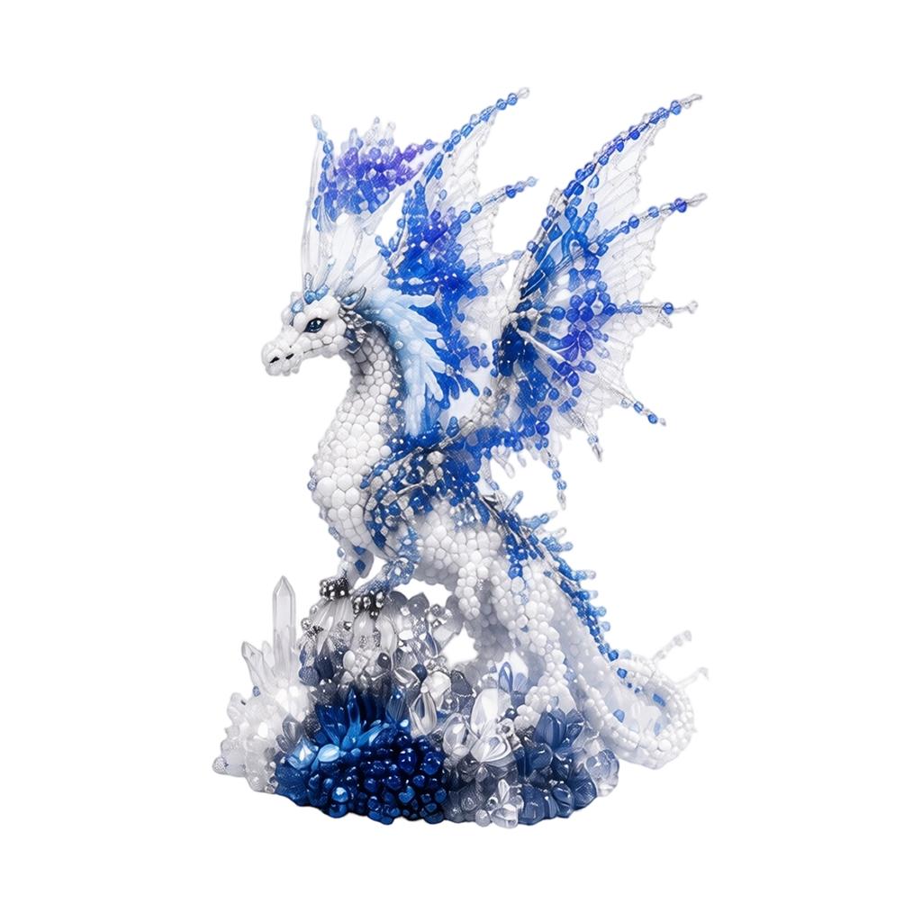 Animal Beading Craft Set DIY Beaded Guardian Figure Kit for Creative Handmade Art Projects with Detailed Instructions for Crafting