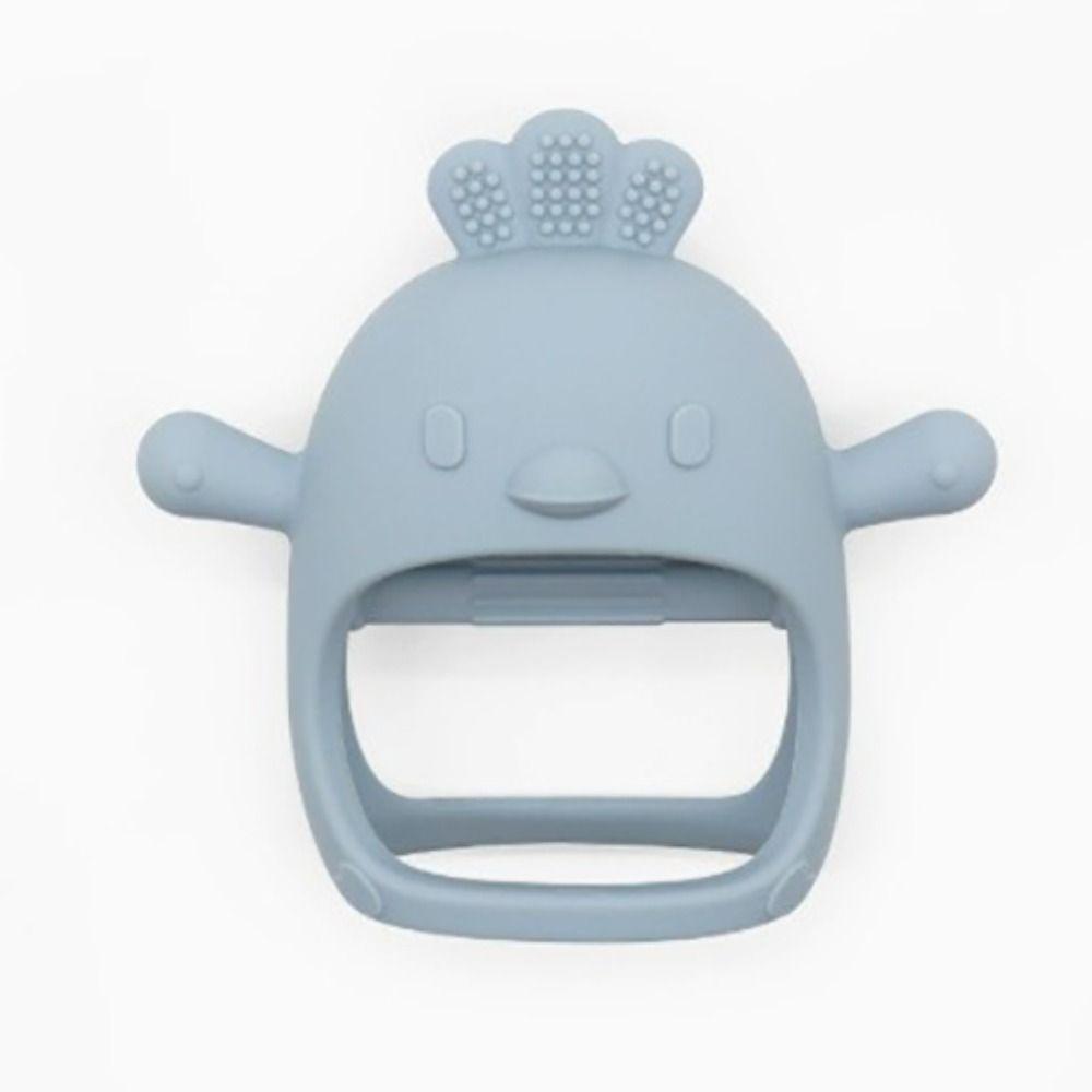 Anti-Drop Silicone Baby Teether Ergonomics Baby Soothing Teething Toy Gum Chewing Teether  Infant