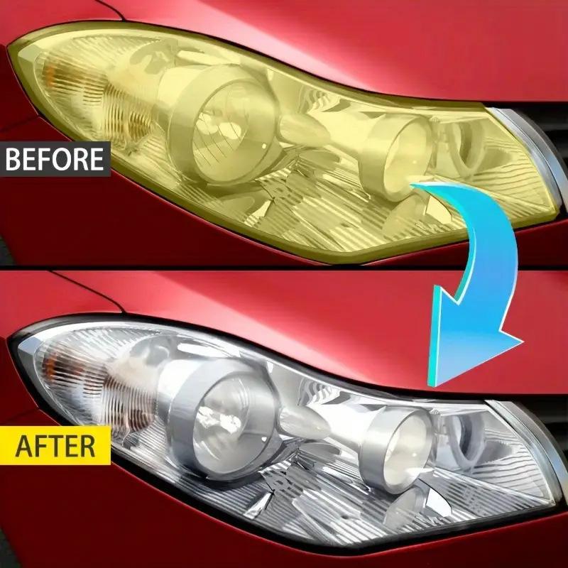 Headlight Restoration Kit 100ml Restore Protection Cleaner Car Light Cleaner Headlight Kit For Glass Lenses Detailing Care