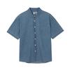 Jambangi Herren) M-Ton Denim Kurzarmhemd An2Ddh403-Mb