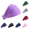 Good Stretchy Solid Color Women Headband Skin-touch Wide Rhinestone Bandeau Hairband Hair Accessories
