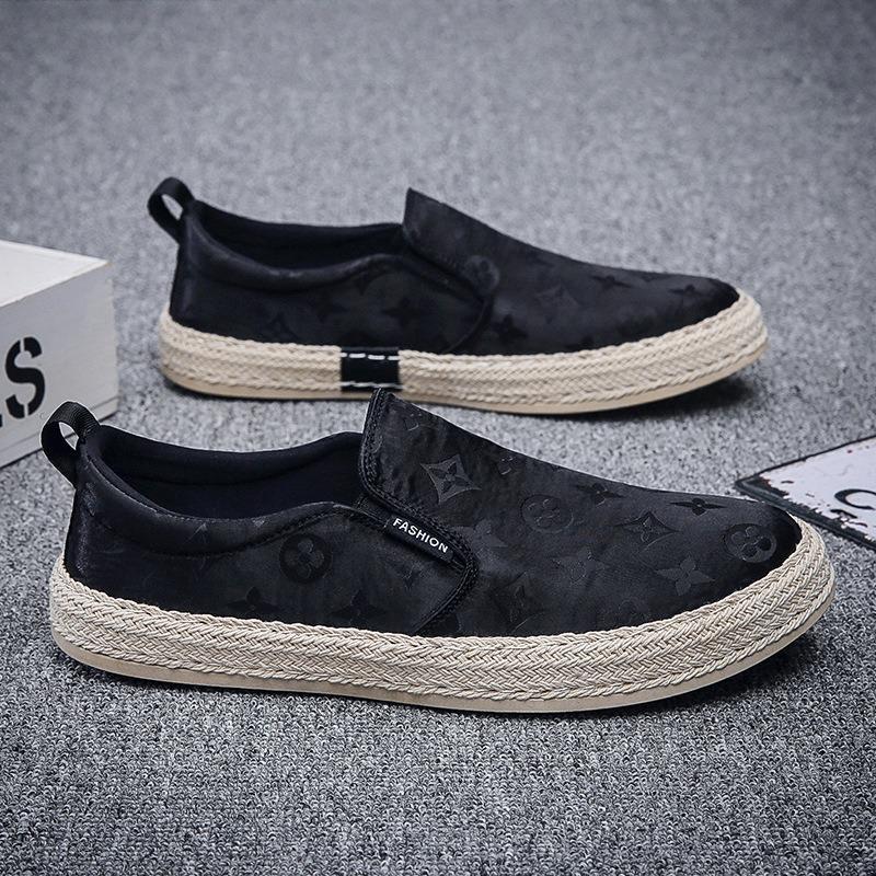 Men's casual single shoes are breathable in summer, versatile ice silk umbrella cloth, lazy shoes cover feet and pedal fisherman shoes men