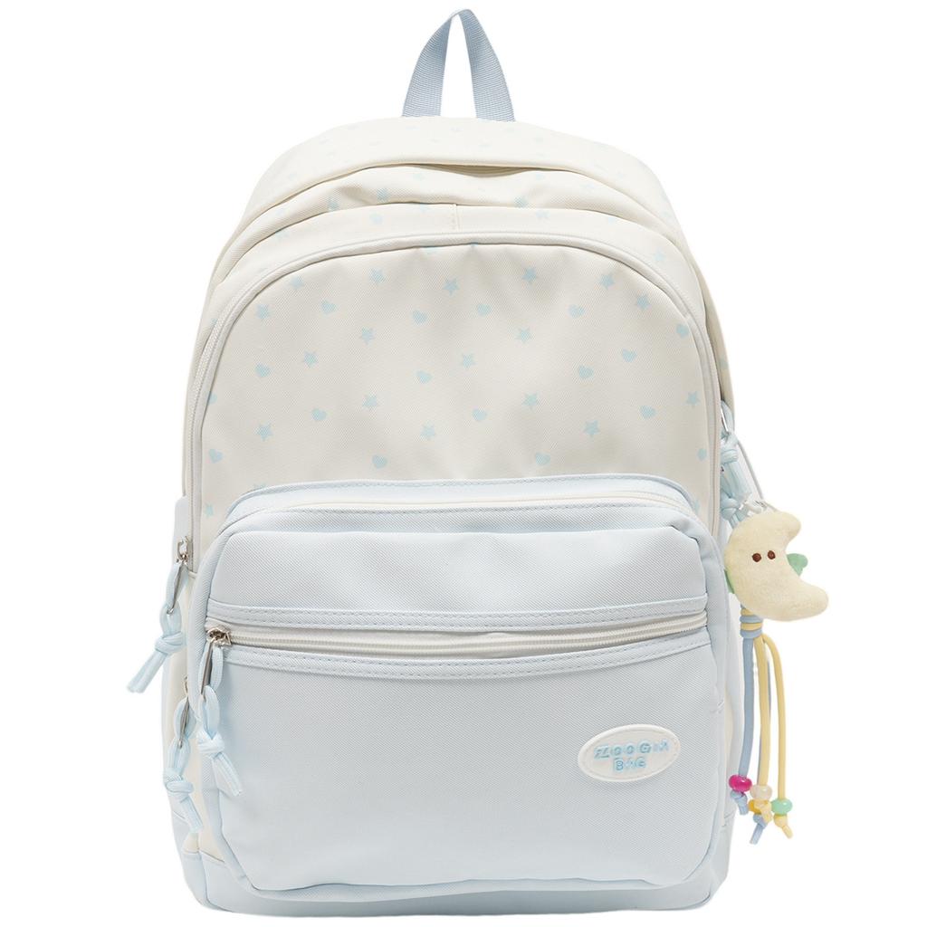 New Japanese Small Fresh Casual Junior High School Student Schoolbag Simple Versatile Backpack Ins Lightweight Backpack