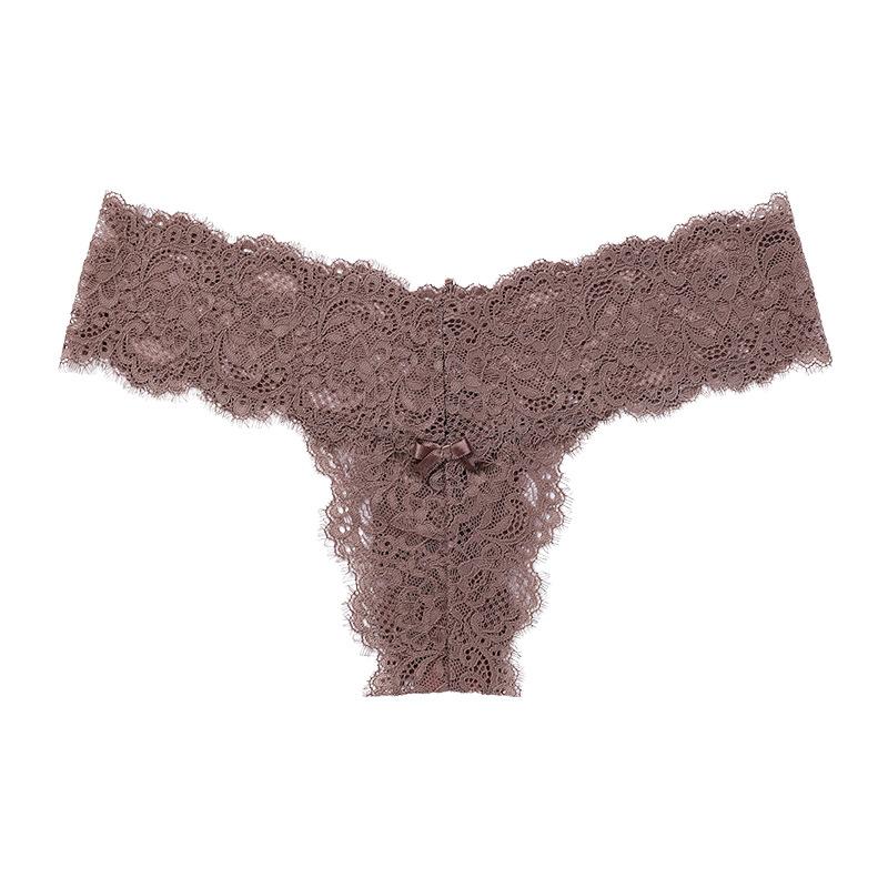 Sexy Lace Thong Women's  Knickers Low Waist Sports Women's Lingerie Pure Cotton Crotch Underwear Panties