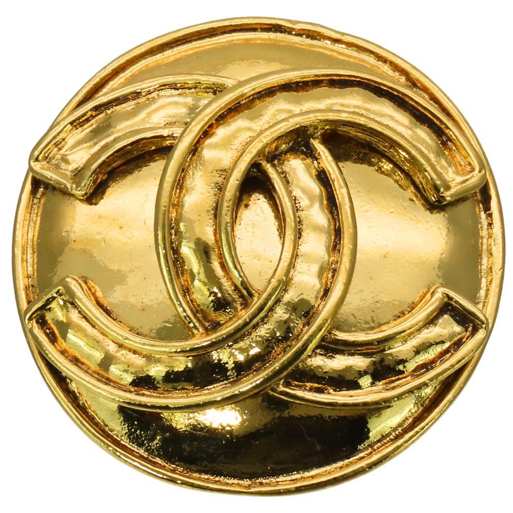Used CHANEL Brooch COCO Mark Metal 11.8g Gold Plating