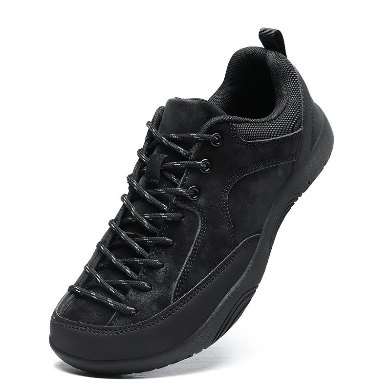 Mode Plateau Herrenschuhe Ultra Faserleder Oberfläche Sport Dicke Sohle Training Rutschfest Laufen Stoßdämpfende Freizeitschuhe