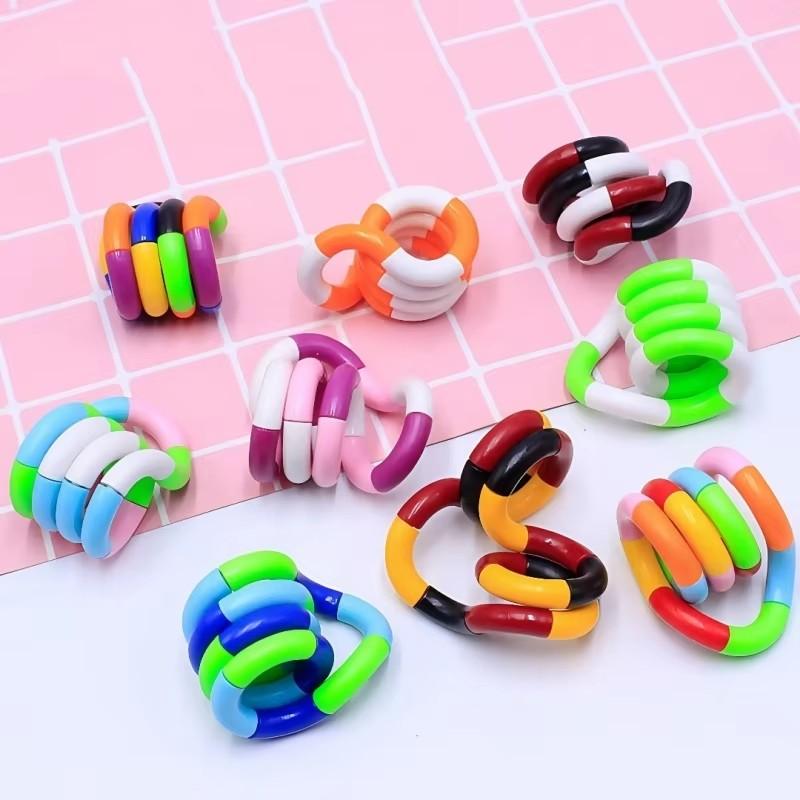 2/5Pcs Versatile Twist Rope Twist Loop Wrapping Toys Twist Music Stress Relieving Toys Adult Stress Relieving Artifact