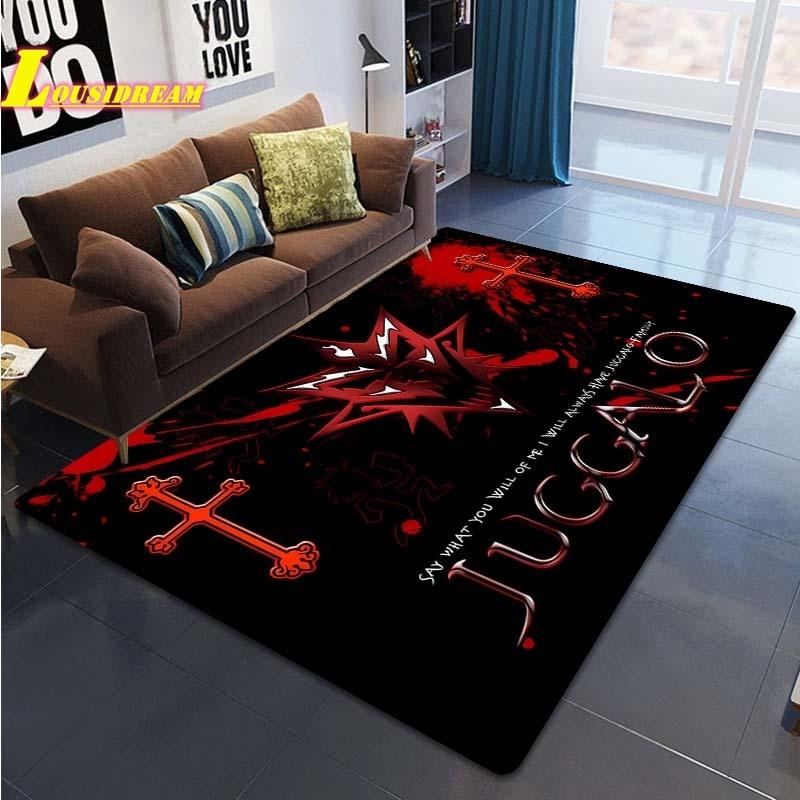 Tappeto Stampa Banda Pagliaccio Pazzo Tappeto Banda Juggalo Soggiorno Camera da Letto Decorazione Casa Tappeto Grande Tappetino da Gioco e Gattonamento per Bambini Tappetino Yoga Tappetino da Picnic