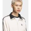 adidas Originals Waffle Zip Stripe Logo Loose Long Sleeve Jacket Unisex Jackets KQ6864