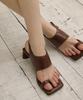 Then Summer Toe Sandal Heels / Brown