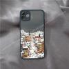 Christmas Phone Case for IPhone 16 15 14 11 Pro Max 14 Plus X XS XR 12 13 Mini Hand Painted Winter Snow House Matte Funda Cover