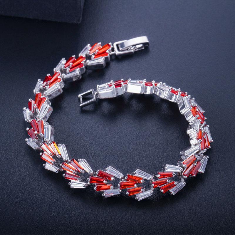 S0122 Multi-Color Optional, Irregular Women'S Bracelet, Shining Zircon Hand Jewelry