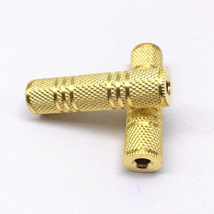 Gold Plated 3.5mm Female To Female Audio Adapter - Straight-through Metal Connector
