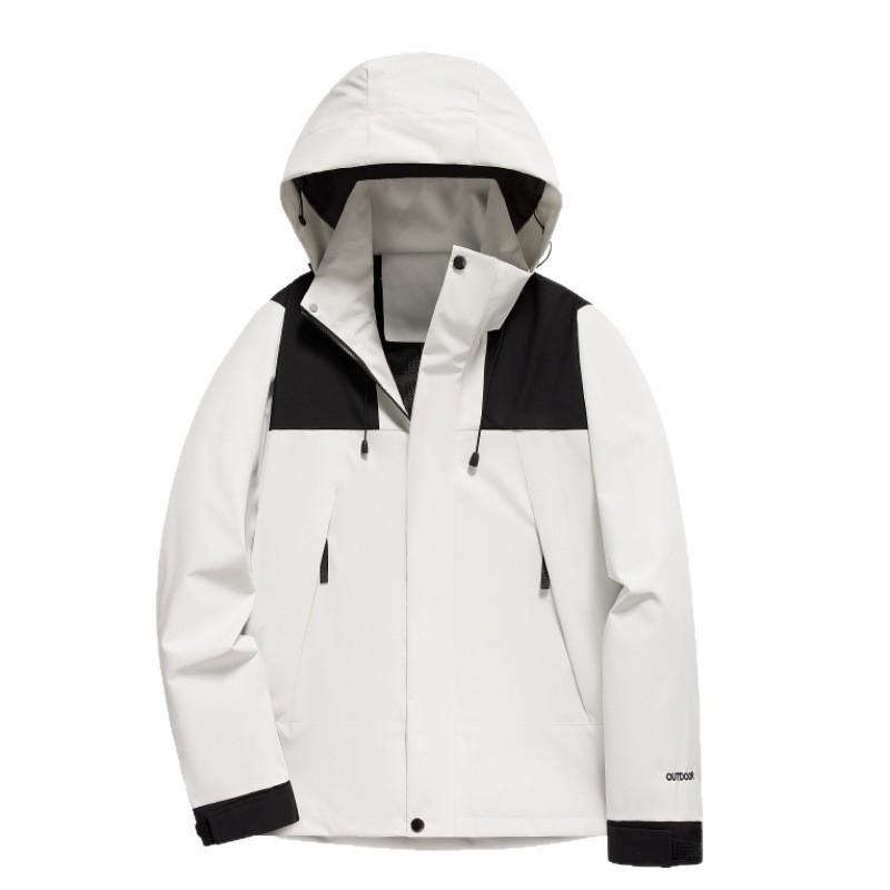 Teen Waterproof & Windproof Outdoor Patchwork Jacket for Mountaineering